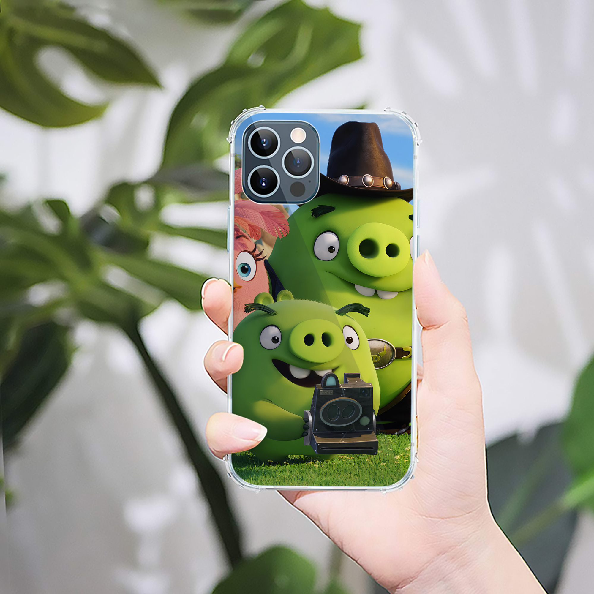 （画像用） Angry Birds アングリーバード 【iPhone 12シリーズ対応】透明スマホケース（クリアソフトケース）
